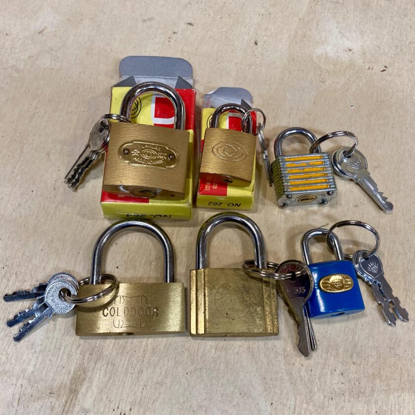 Foreign padlocks in my lock library.