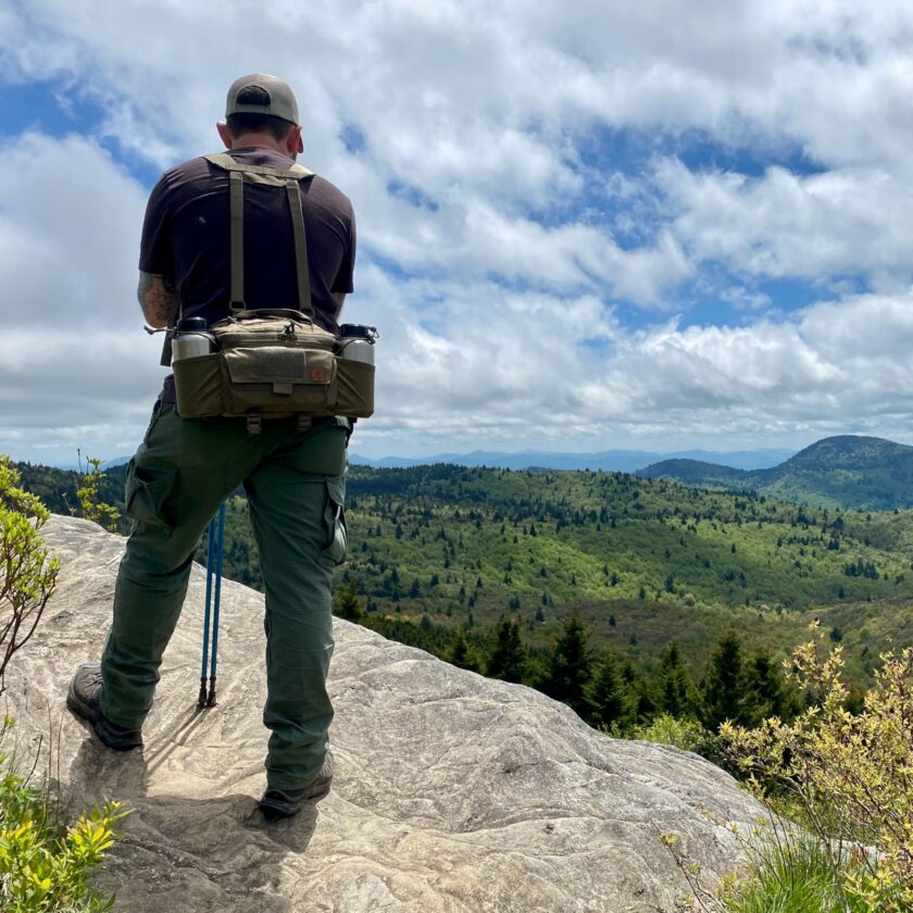 Wearing the Helikon-Tek Foxtrot on a short day hike.