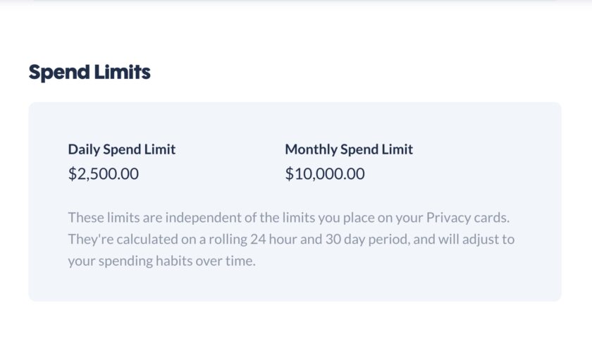 Privacy.com spend limits.